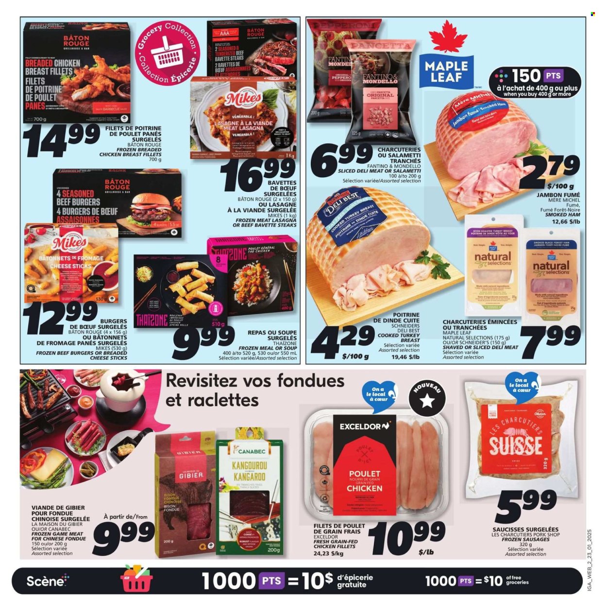 IGA flyer - January 23, 2025 - January 29, 2025. Page 1