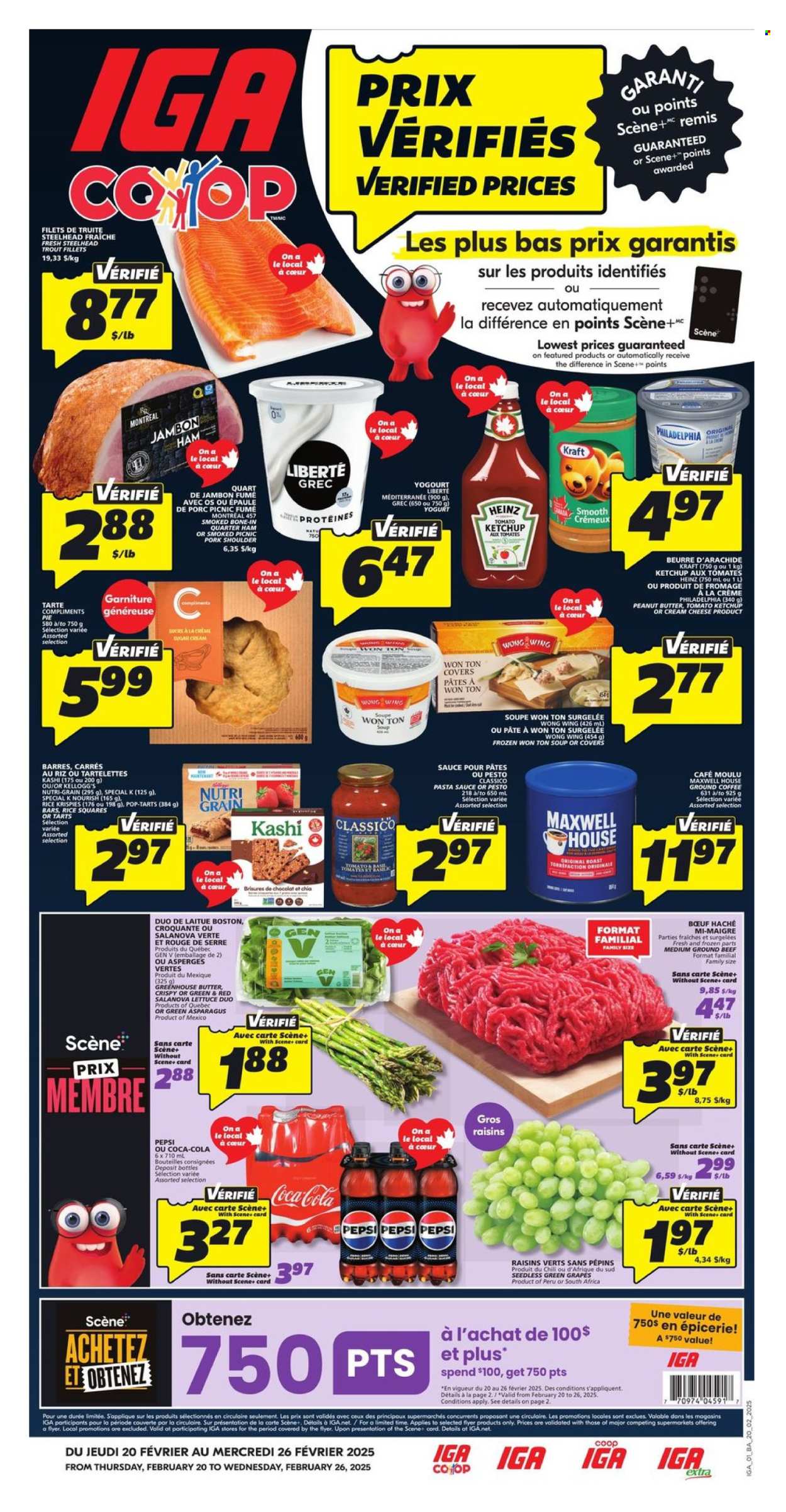 IGA flyer - February 20, 2025 - February 26, 2025. Page 1