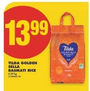 TILDA GOLDEN SELLA BASMATI RICE, 4.54 kg