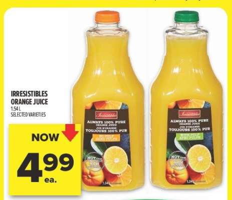 IRRESISTIBLES ORANGE JUICE