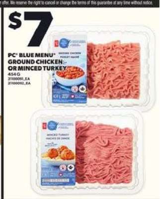 PC Blue Menu Ground Chicken or Minced Turkey