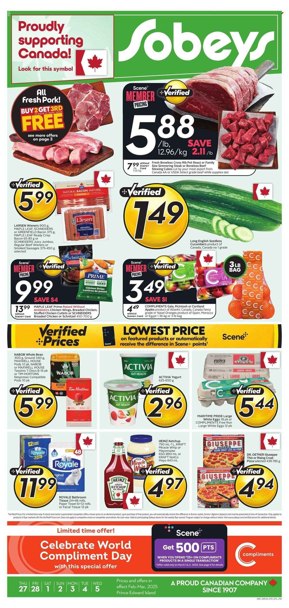 Sobeys flyer - February 27, 2025 - March 05, 2025. Page 1