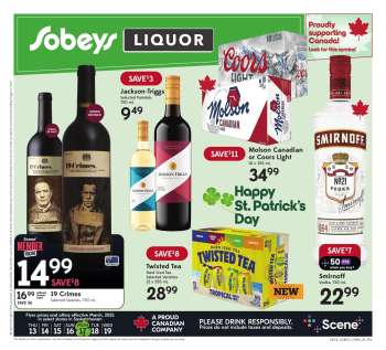 Sobeys Liquor Flyer - March 13, 2025 - March 19, 2025.