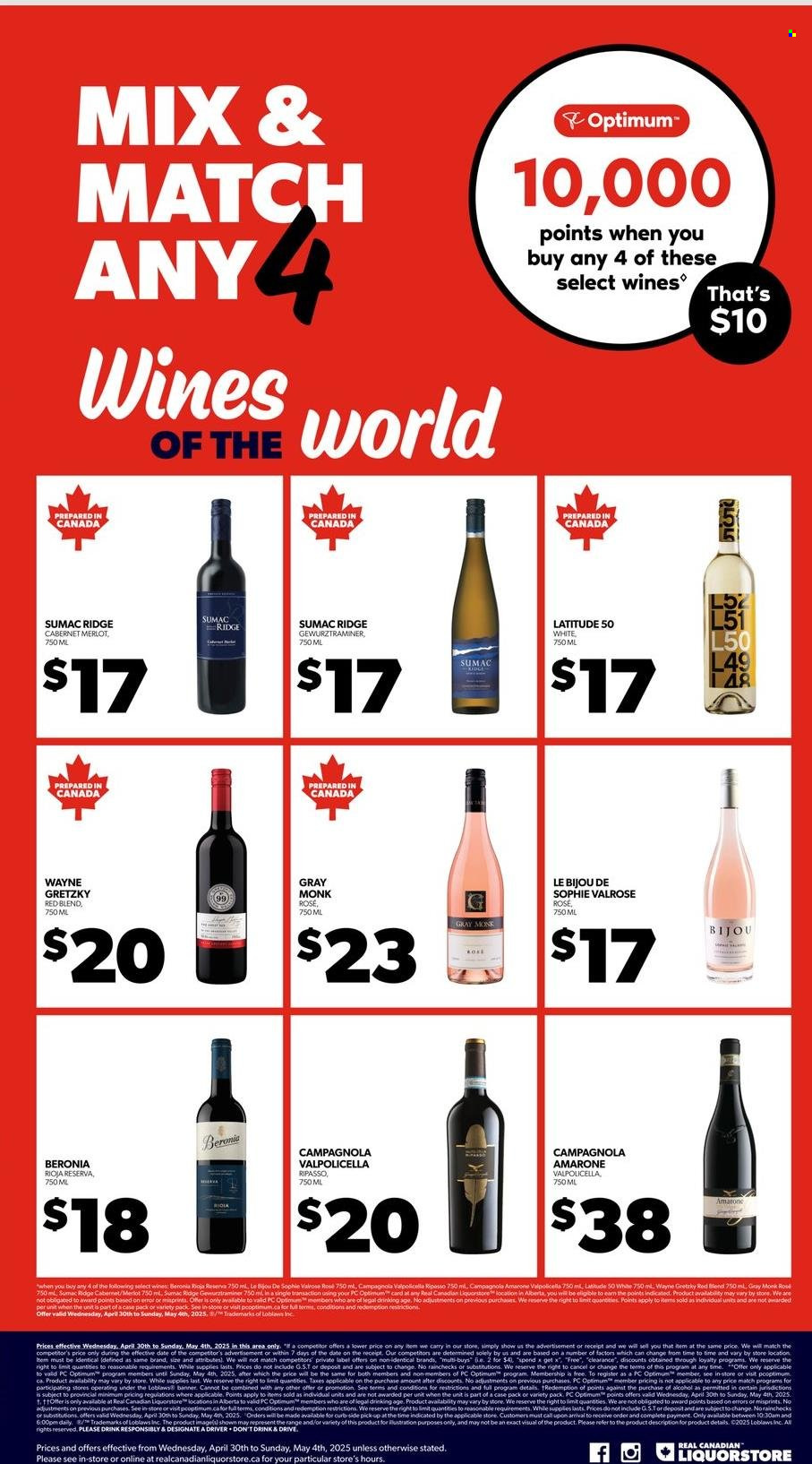 Real Canadian Liquorstore flyer - April 30, 2025 - May 04, 2025. Page 1