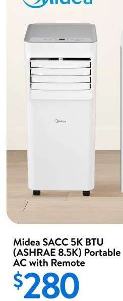 Midea SACC 5K BTU (ASHRAE 8.5K) Portable AC with Remote
