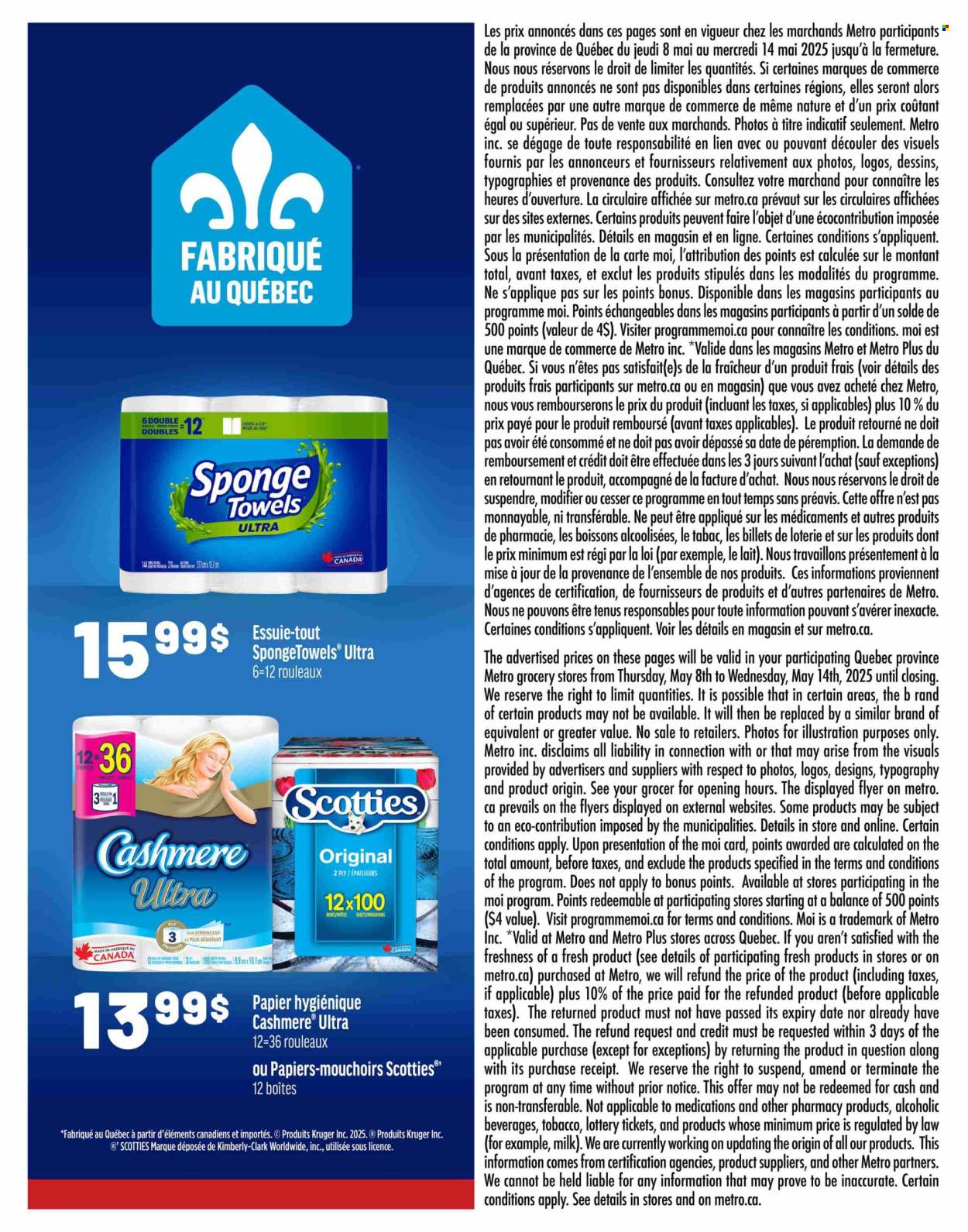 Metro flyer - May 08, 2025 - May 14, 2025. Page 1