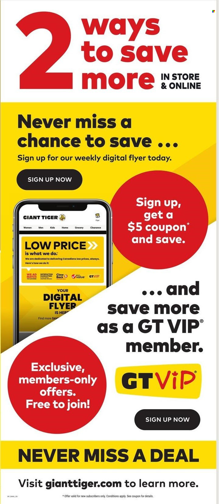 Giant Tiger flyer - May 07, 2025 - May 20, 2025. Page 1