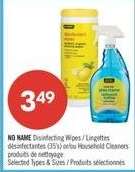 NO NAME DISINFECTING WIPES