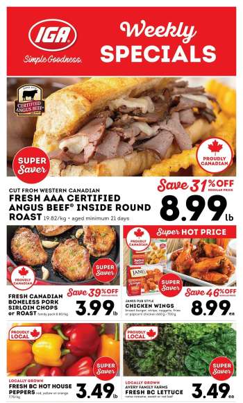 thumbnail - IGA Simple Goodness flyer