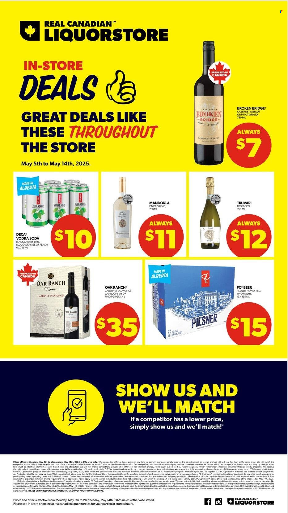 Real Canadian Liquorstore flyer - May 05, 2025 - May 14, 2025. Page 1