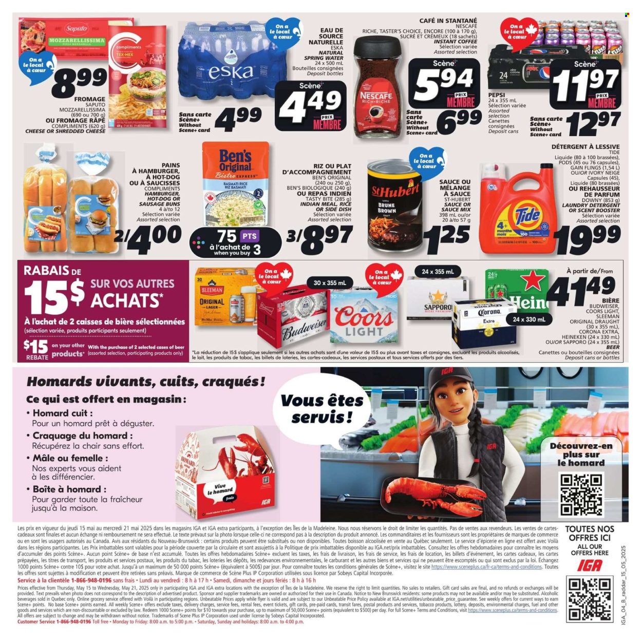 IGA flyer - May 15, 2025 - May 21, 2025. Page 1