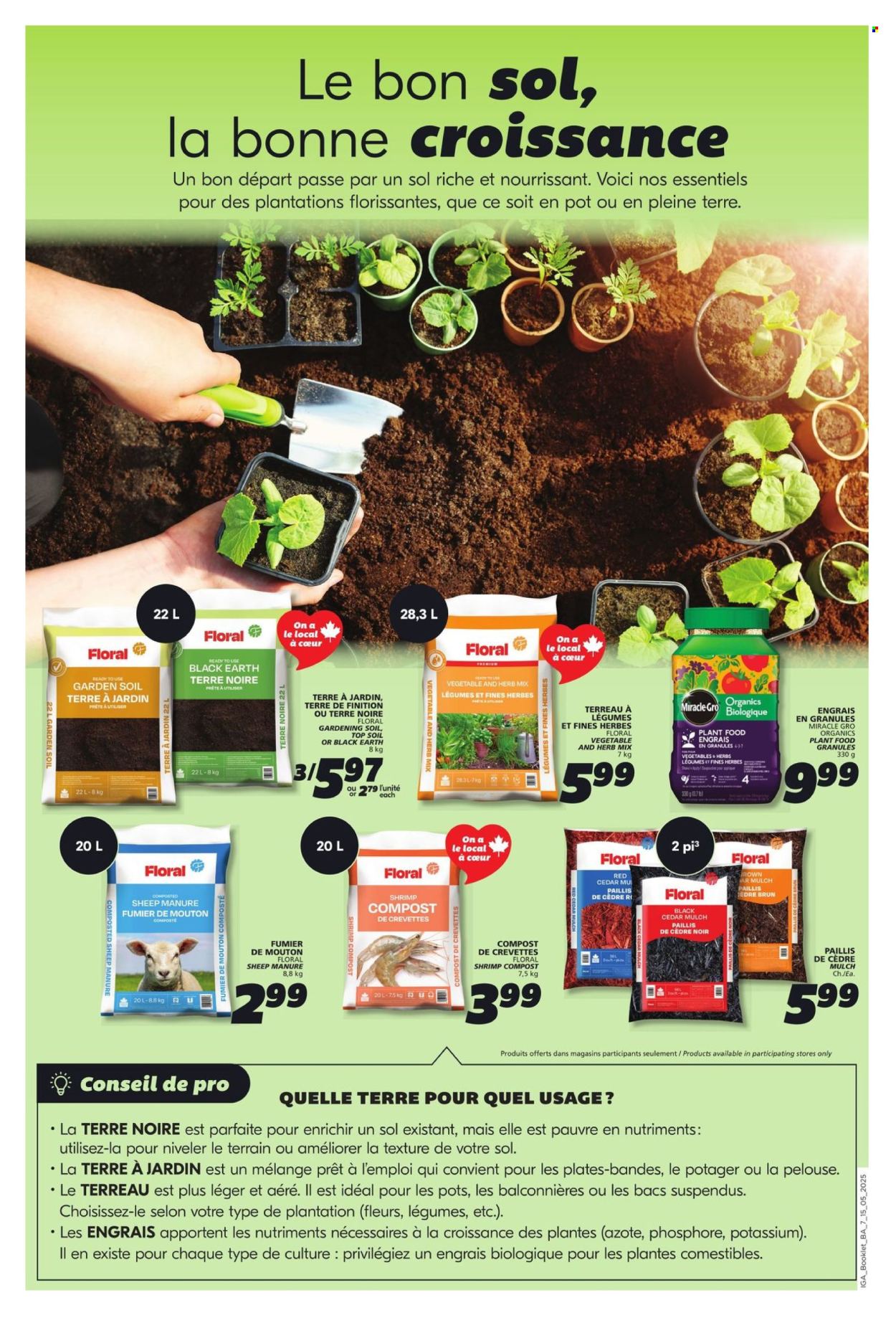 IGA flyer - May 15, 2025 - May 21, 2025. Page 1