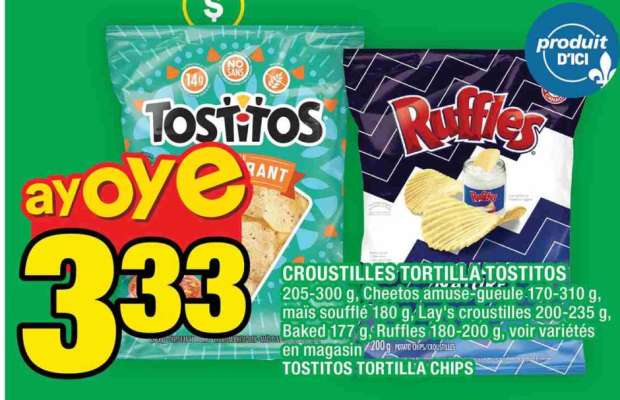 Croustilles Tortilla Tostitos