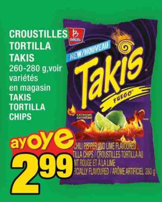 CROUSTILLES TORTILLA TAKIS