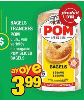 BAGELS TRANCHÉS POM