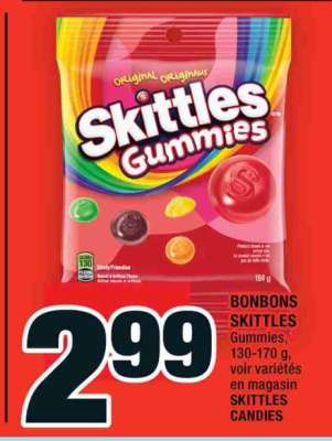 BONBONS SKITTLES GUMMIES