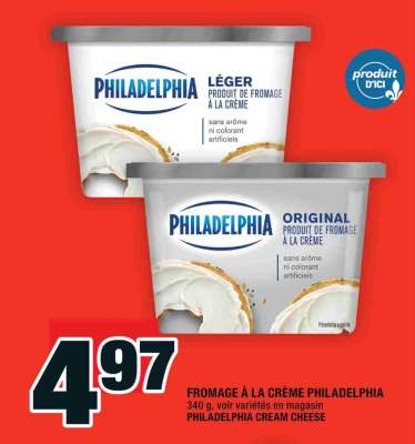 FROMAGE À LA CRÈME PHILADELPHIA