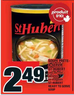 ST-HUBERT READY TO SERVE SOUP