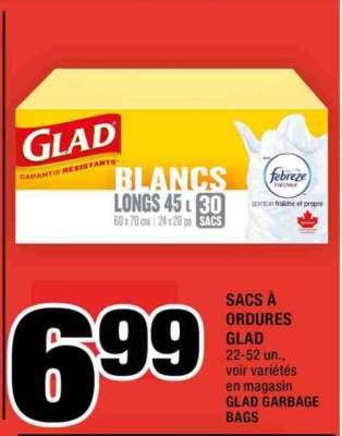 GLAD GARBAGE BAGS
