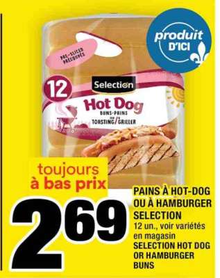 Pains à Hot-Dog ou à Hamburger Selection