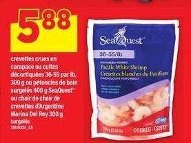 Seaquest Pacific White Shrimp