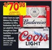 Budweiser, Coors Light