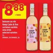 boisson au vin Keep Calm & live