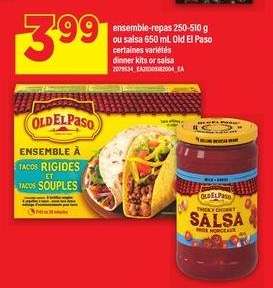 Old El Paso ensemble-repas ou salsa