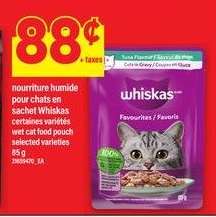 WHISKAS WET CAT FOOD POUCH