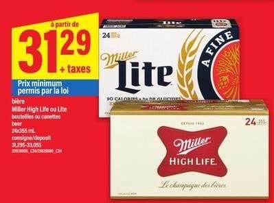 Miller High Life ou Lite