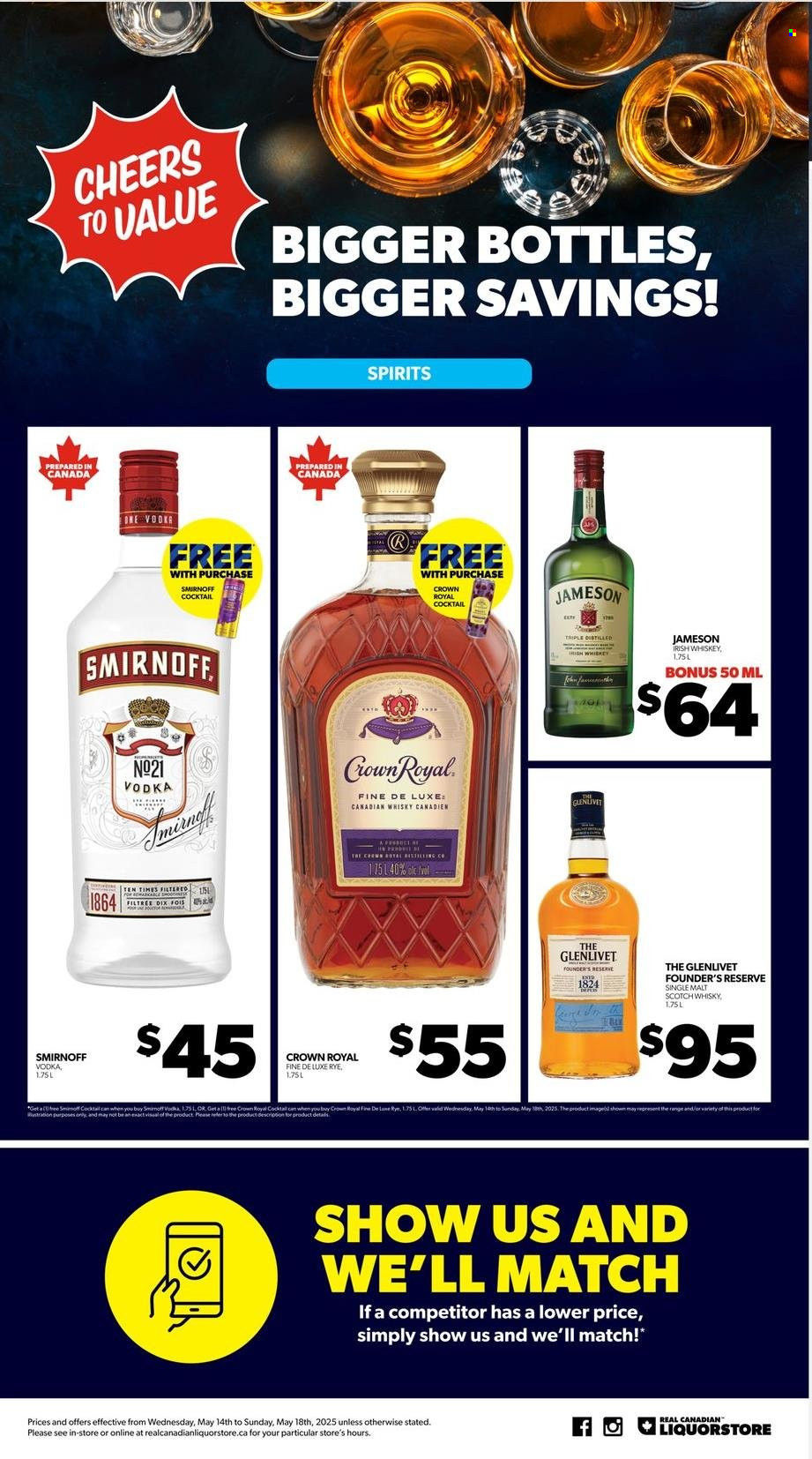 Real Canadian Liquorstore flyer - May 14, 2025 - May 18, 2025. Page 1