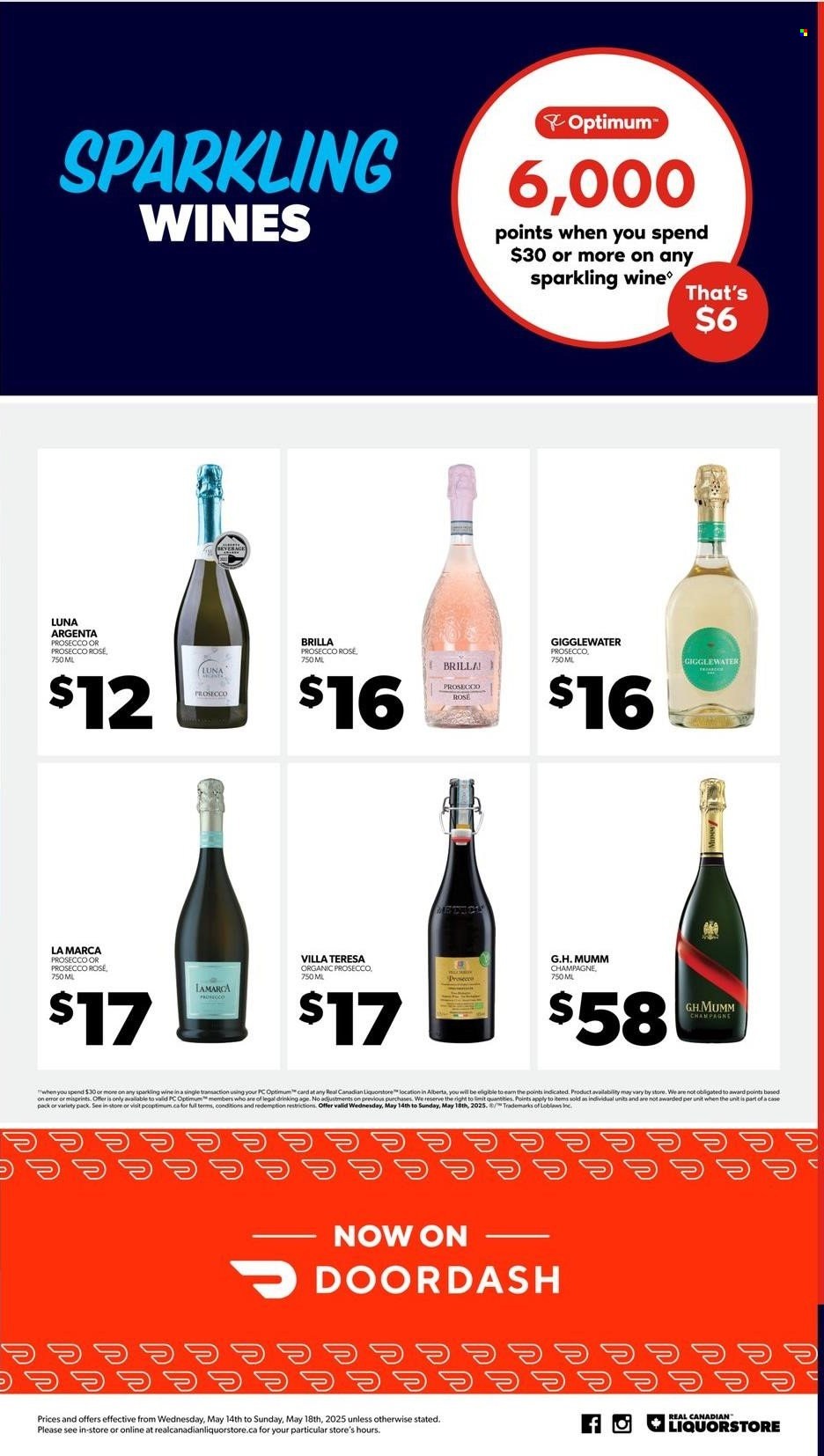 Real Canadian Liquorstore flyer - May 14, 2025 - May 18, 2025. Page 1