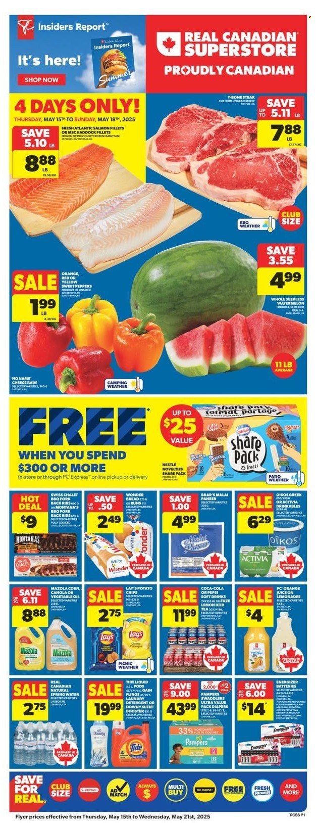 Real Canadian Superstore flyer - May 15, 2025 - May 21, 2025. Page 1