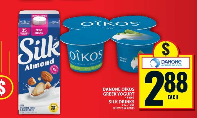 Danone Oikos Greek Yogurt / Silk Drinks