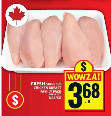 FRESH SKINLESS CHICKEN BREAST FAMILY PACK
