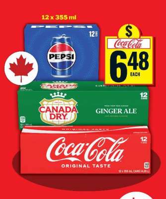 Coca-Cola, Pepsi, Canada Dry