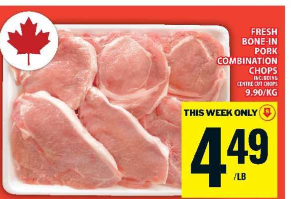 FRESH BONE-IN PORK COMBINATION CHOPS