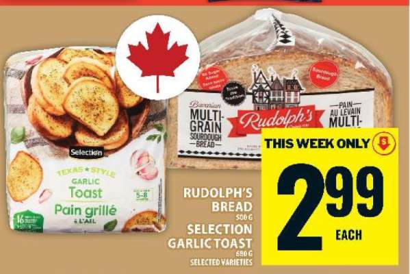 Rudolph's Bread & Selection Garlic Toast