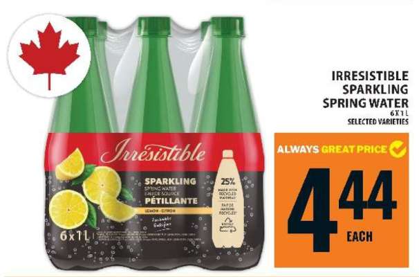 Irresistible Sparkling Spring Water