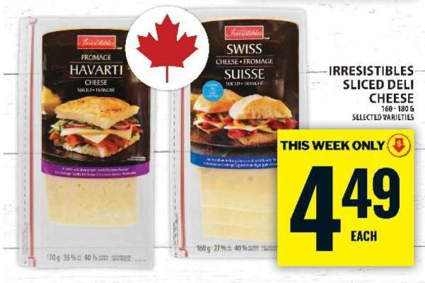Irresistibles Sliced Deli Cheese