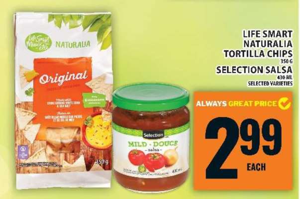Life Smart Naturalia Tortilla Chips & Selection Salsa