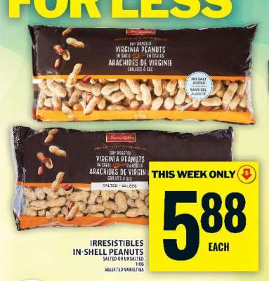 IRRESISTIBLES IN SHELL PEANUTS