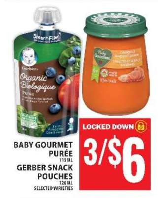 Baby Gourmet Purée & Gerber Snack Pouches