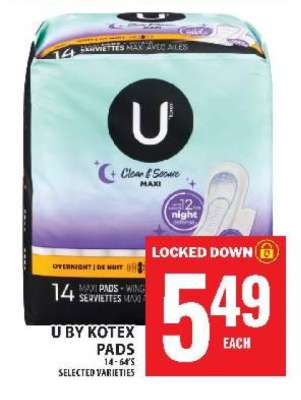 U by Kotex Pads