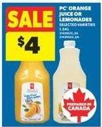 PC Orange Juice or Lemonades
