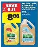 Mazola Corn, Canola or Vegetable Oil