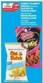 Humpty Dumpty Snacks, Old Dutch Potato Chips, Restaurante Tortilla Chips