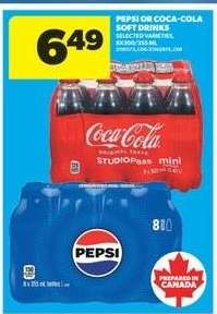 Pepsi or Coca-Cola Soft Drinks