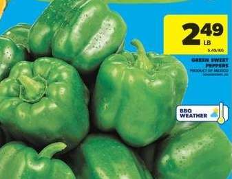 Green Sweet Peppers