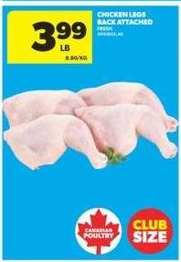 Chicken Legs Back Attached